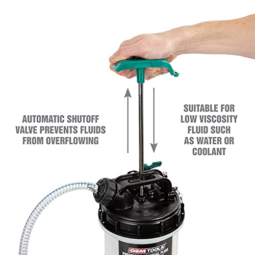 OEMTOOLS 24938 9.5 Liter Pneumatic/Manual Fluid Extractor, Oil