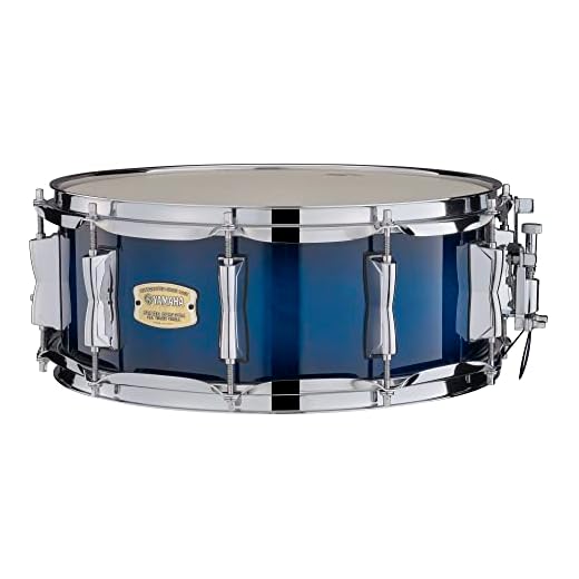 Yamaha SBS-1455DUS 14-Inch Stage Custom Birch Snare Drum, Deep Blue Sunburst