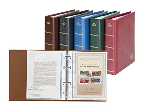 Classeur Lindner 5600 G pour notices philatéliques au salon