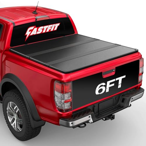 FASTFIT Hard Tri-Fold Tonneau Cover Fits 2019-2026 Ranger with 6' (72.7in) Truck Bed | On Top |