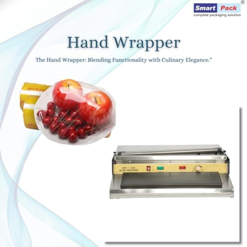 Image of SMART PACK Cling Film Wrapping Machine for Packaging of Vegetable, Bakery Food Wrap, Commercial Kitchens | Maintaining Food Freshness | Vegetable Wrapping Machine | Pack of 1