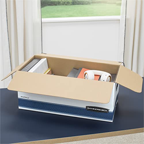Bankers Box Stor/File Medium-Duty Storage Boxes, Fastfold, String And Button, Letter, Case Of 12 (00704) #TOP2