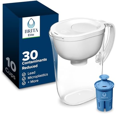 Brita Everyday Elite Water Filter Pitcher - Removes 99% of Lead