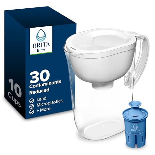 Brita Water Pitcher, Everyday Elite Filter, Removes 99% of Lead,