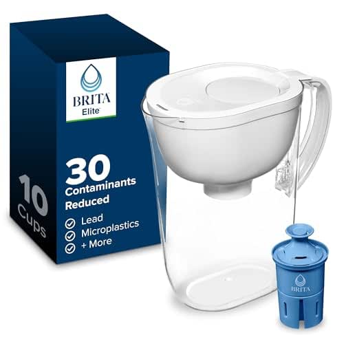 Brita Water Pitcher, Everyday Elite Filter, Removes 99% of Lead,