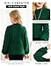 Arshiner Girl Plain Knit Jump Top Long Lantern Sleeve with Basket Weave Sweater for Kids Fall Winter Clothes Green 11-12 Years