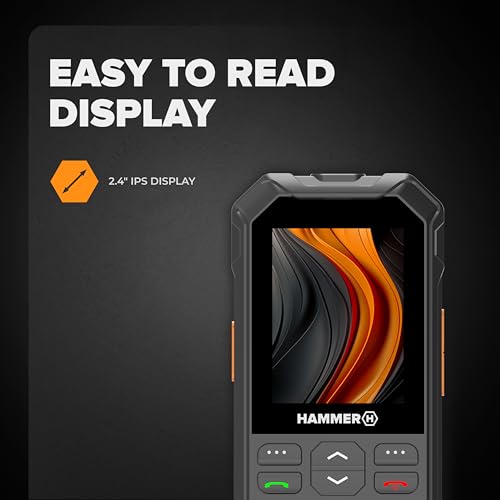 Telefono A Pulsante Hammer 6 Lte, Grande Batteria Da 2500Mah Fino A 7 Giorni In Standby, Torcia E Tasto Sos, Tecnologia Volte, Tasti Illuminati, Test Di Caduta IP68 Da 1,5 Metri, 2,4 Pollici - 7