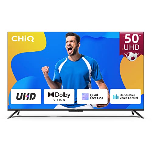 CHiQ U50G7PF, Smart TV 50 Pollici, Hands Free Voice Control Frameless,Android...