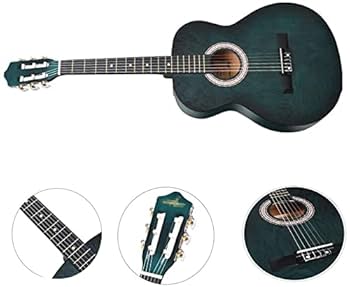 新品弦 軽量 初心者 ビギナー向け アコースティックギター ブルー 青 Amazon.co.jp: ギター 38インチ栃木フォークアコースティック