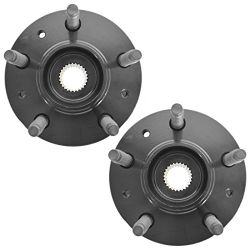 Image of TRQ 2 Piece Front Wheel Bearing & Hub Assembly Set Compatible with 1998-2003 Ford Windstar