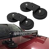 Lightronic Magnetic Mounting Bracket Suitable for Use with All LED Pods Fog Lights Powerful Magnet Base Sucker Holder Roof Led Light Bar Offroad