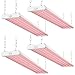Sunco Lighting 4 Pack Industrial LED Shop Light, 4 FT, Linkable Integrated Fixture, 40W=260W, 5000K Daylight, 4000 LM, Surface + Suspension Mount, Pull Chain, Utility Light, Garage- Energy Star
