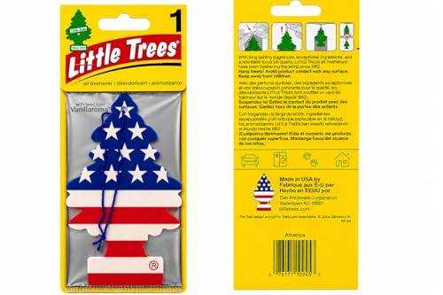 Aromatizador p/Carro Little Tree, Vanilla Pride EUA – Odorizador Automotivo - Longa Duração - Importado (3)