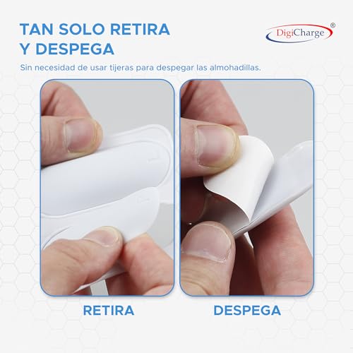 Digicharge Agarre de Sense Controller de Silicona para PSVR 2, PS VR2 Accesorios Funda de Silicona, Almohadillas de Mango Playstation VR 2, Comodidad Suave, Antideslizante, Antisudor, (Blanco) - imagen 3