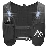 ArcticFit LED Running Vest - Adjustable Unisex Reflective Vest with Phone Holder and Storage - Lightweight and Durable Running Backpack Alternative - Hydration Vest
