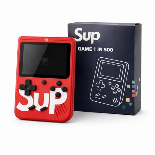 Handheld Gaming Console with 3 Inch LCD Display, Rechargeable Portable Game Player, TV Output, USB Charging, Retro Style Video Game Console for Kids &