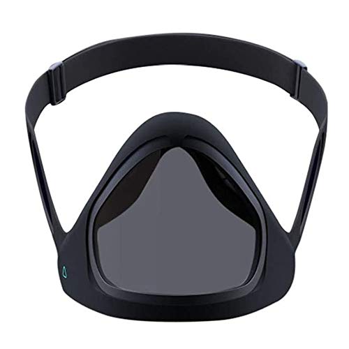 Coomir Máscara Inteligente Reutilizable, mascarilla Facial para Adultos, Reutilizable, a Prueba de Polvo, abatible hacia Arriba, máscara Transparente magnética antivaho