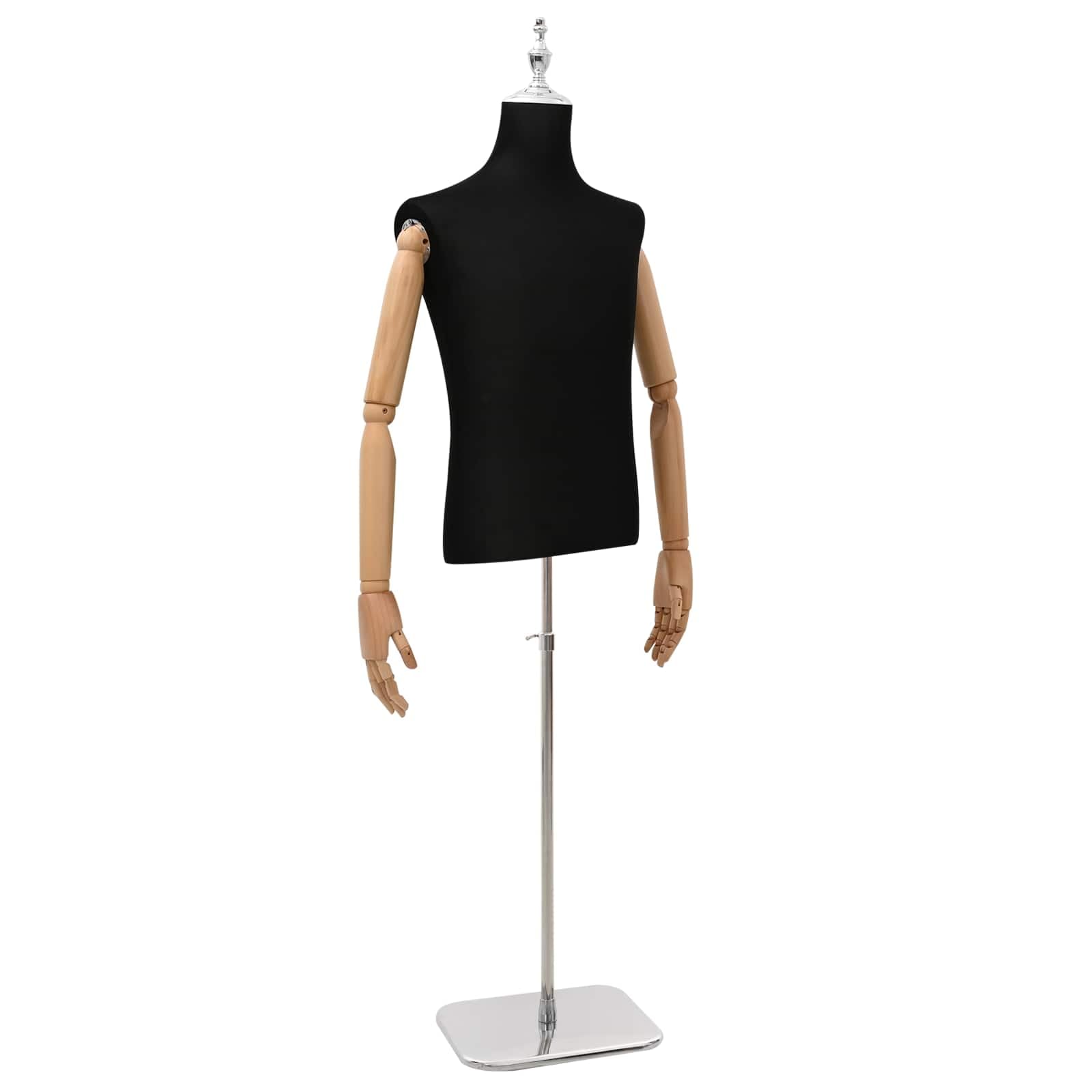 vidaXL Verstellbarer Mannequin 170-218 cm mit Standfuß Männlich PP