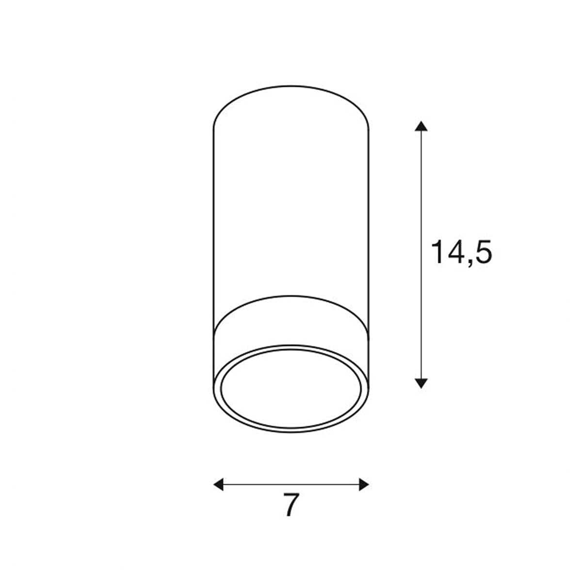 SLV luminaria de superficie de techo ASTINA QPAR51 / Foco, luz de inundación, proyector de techo, luminaria de techo, luminaria de superficie, iluminación interior / GU10 10 W blanco