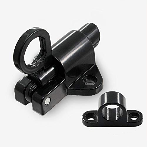 4Pcs Self-Closing Latch - Spring Door Lock - Door Latch - Security Automatic Window Gate Lock - Spring Load Bolt Latch (Black) #TOP2