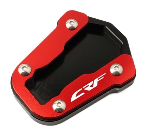 Extension béquille CRF300L évite enfoncement et chute moto accessoire rouge
