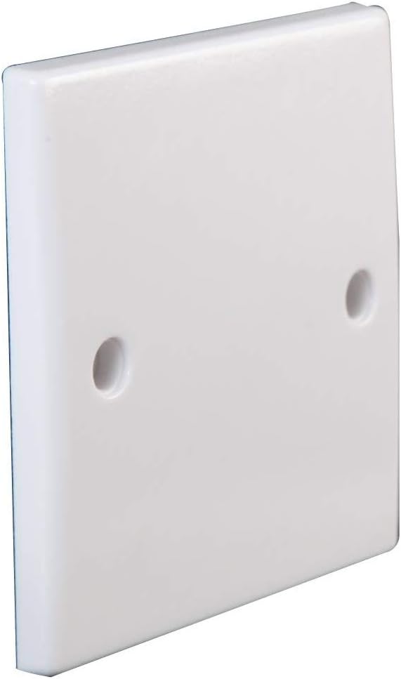 Invero Pack of 1 Single Gang Electrical Blanking Plate Standard