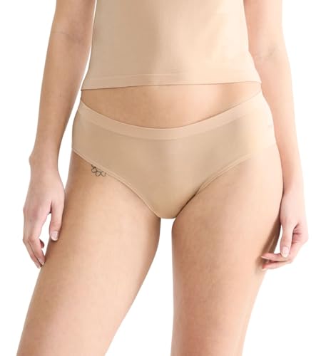 Sloggi Women's GO Sense Hipster 2P Bragas de Mantequilla de Cacahuete, M (Paquete de 2), Mantequilla de Cacahuete, M