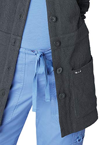 Koi 440 Women's Claire Knit Jacket Charcoal Xl #TOP2