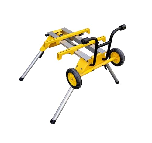 Image of Gabasinover Lightweight and Heavy Duty Compact – Easy Transport‘s Table Saw Stand, Rolling Stand, Collapsible and Portable Compatible with DW744, DW745, and Other Table Saws