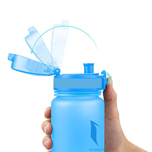 Super Sparrow Sports Water Bottle12oz&17oz&25oz&32oz&50oz Non-Toxic BPA Free & Eco-Friendly Tritan Co-Polyester Plastic - Fast Water Flow, Flip Top, Opens With 1-Click