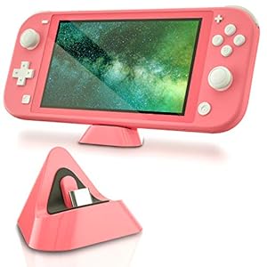 Charging Dock for Nintendo Switch lite, Docking Station for Nintendo Switch lite – Coral
