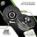 Timpano TPT-ST3 Black Slim Super Tweeter, 600 Watts 4 Ohm, 105 dB, 1 in Voice Coil, 3.75 Inch Pro Car Sound System Bullet Tweeters (Pair)