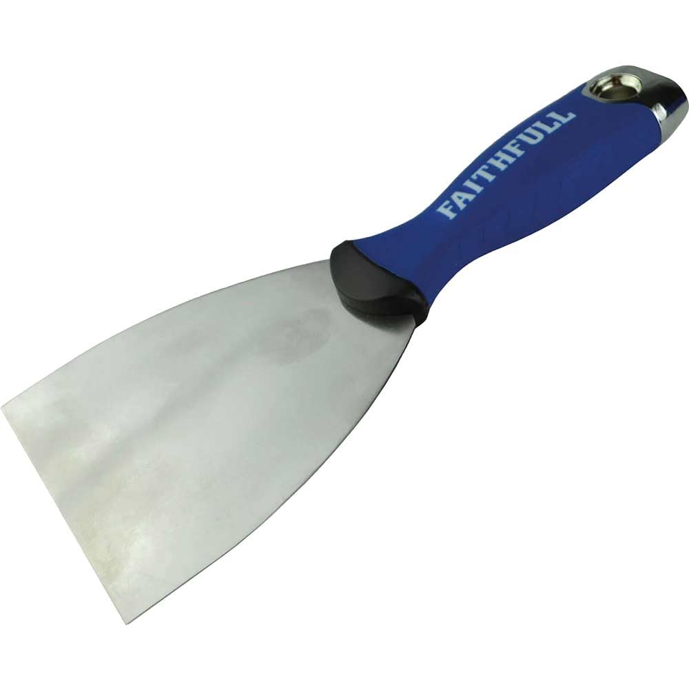 Faithfull FAISGFK100ME Soft-Grip Filling Knife 100 mm
