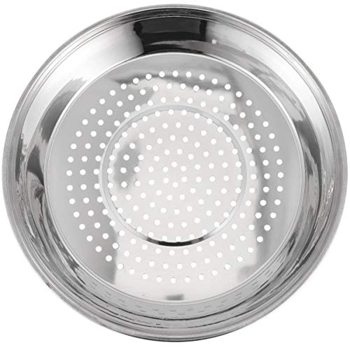 Cabilock Mesh-Dampfkorb Edelstahl Gemüsedampfer Korb Dampfeinsatz für Gemüsefisch Meeresfrüchte Kochen 34Cm