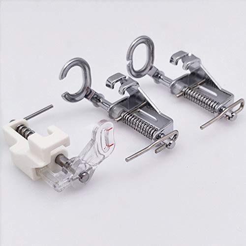 Yeqin 3Pcs Large Metal Darning/Free Motion Sewing Machine Presser Foot For All Low Shank Brother Singer Janome Babylock And More Sewing Machines - Include Close Toe, Open Toe And Quilting Foot #TOP1