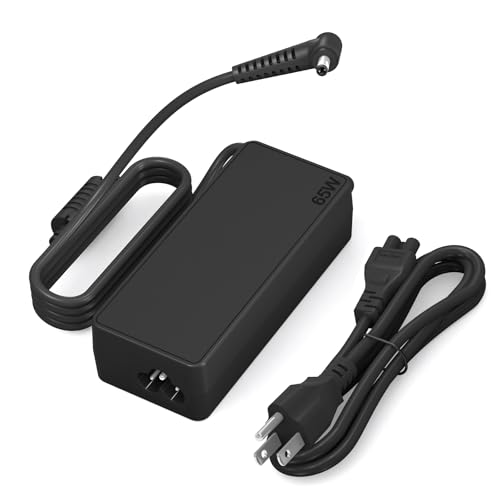 YURCIPWE Replacement for 65W Lenovo Laptop Charger Compatible with Lenovo Ideapad 1 3 5,IdeaPad Slim 3/3i, Flex 5, V14/V15/V17 20V 3.25A Round Tip 4.0x1.7mm AC Adapter