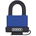 ABUS 70/45 All Weather Solid Brass Weatherproof Padlock Blue Keyed Alike - Stainless Steel Shackle