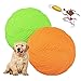 Perros interactivos Frisbee,2 Pcs Frisbee Perro,Juguete para Masticar Mascotas de Goma,Juguete de Disco Volador para Perro,para Adiestramiento de Perros Juguetes de Tiro, Captura y Juego