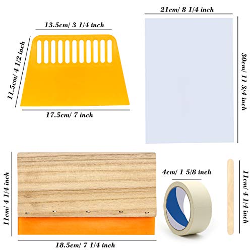 image for 21 Pieces Screen Printing Starter Kit, Angela&Alex 10 x 14 Inch Wood S