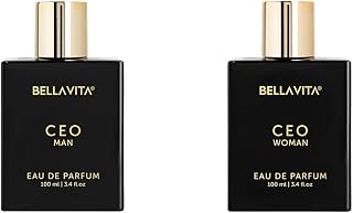 Bella Vita Luxury Ceo Man Liquid Eau De Parfum Ceo Woman Eau De Parfum With Bergamot Tonka & Vanillapremiumlong Lasting Woody & Fruity Fragrance Scent For Women 100 Ml,Black