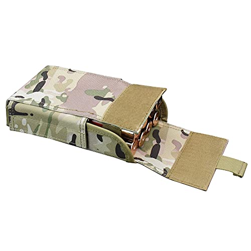 Equipment Mobile Tactical Shotgun Shell Bag Molle Tactical 25 Rounds Shotshell Pouch Holder Compact Foldable Shotgun Reload (Military A) #TOP2