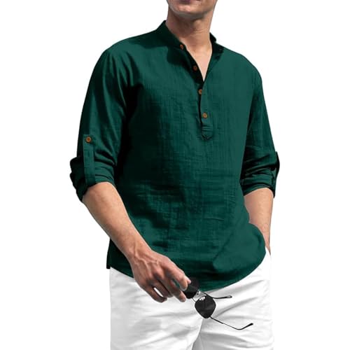 Image of Beige Color Cotton Blend Mandarin Neck Short Kurta Straight Kurta for Men (S)