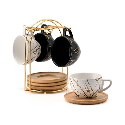 HOME DECOR Ceramic Cappuccino Cups Set Cover