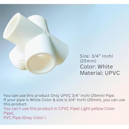 Image of HPF UPVC 5 Way ELBOW 3 /4 inch Inch HEAVY FITTINGS (5 WAY ELBOW -3 /4 inch INCH, 3)