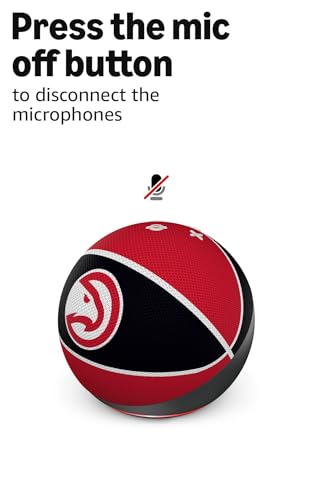 Image of Amazon Echo Dot (newest model) | Officially Licensed NBA Limited-Edition | Atlanta Hawks