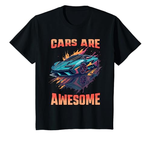 Coche deportivo Supercar Cars Are Awesome Boys Gráfico Camiseta
