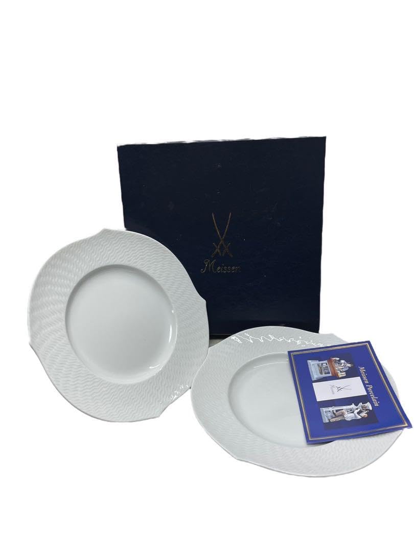 マイセン 波の戯れ 平皿 2枚セット