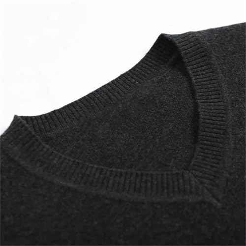 Spring Mens Pullovers Sweater Simple Style Cotton Knitted V Neck Sweater Jumpers Thin Male Knitwear4