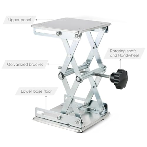 Stainless Steel Lab Stand Table Scissor Lifter Lab Mini Scissor Jack Lift Table Stand Platform 4