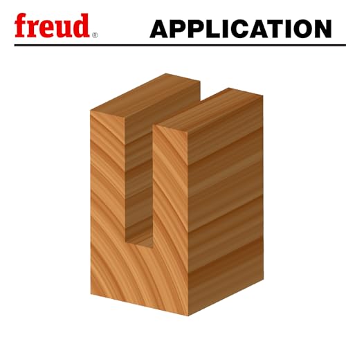 Image of Freud Double Flute Straight Bit (Eclipse Grind) with Tico Hi-Density Carbide - 2 Cutters, 24000 RPM, 1-1 /4 inch Height, 1 inch Diameter, 3 inch Length, 1 /2 inch Shank - 12-172